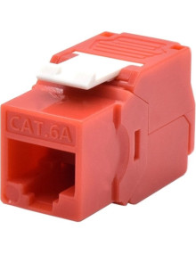 Red WP WPC-KEY-6AUP-TL/R - WP Keystone Cat. 6a UTP RJ45/Hembra Rojo