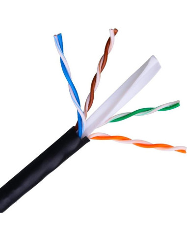 Accesorio NANOCABLE 10.20.0502-EXT-BK - Nanocable Bobina Cable RJ45 CAT6 UTP Rigido100M Ex