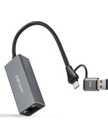 Accesorio NANOCABLE 10.03.0411 - Nanocable Conversor USB-C+USB-A/M 3.0 RJ45 15cm