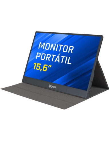 Accesorio IGGUAL IGG319987 - iggual Monitor portatil 15,6" IPS FHD USB-C funda