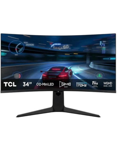 Monitor TCL 34R83Q - TCL 34R83Q Monitor 34" MiniLed 4K 170Hz 1ms Curv