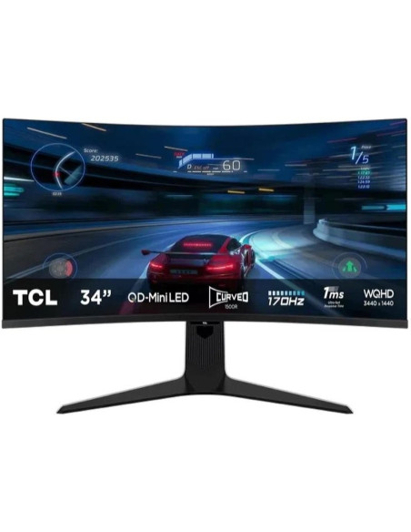 Monitor TCL 34R83Q - TCL 34R83Q Monitor 34" MiniLed 4K 170Hz 1ms Curv