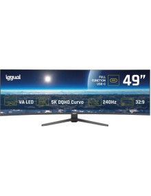Monitor IGGUAL IGG320679 - iggual Monitor 49" 5K DQHD 1ms 240Hz MM AA Curvo