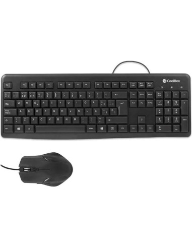 Periferico COOLBOX COO-KTR-01U - Coolbox Kit Teclado + Raton USB con cable