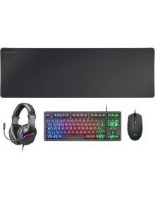 Periferico MARS GAMING MCPRGB3ES - MARS GAMING Combo Gaming MCP-RGB3 4EN1 Negro