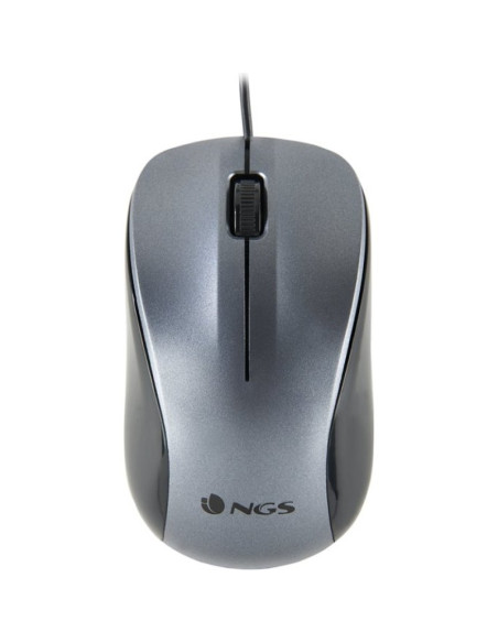 Periferico NGS CREW - NGS Raton Optico WIRED GRAY