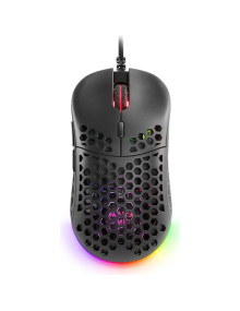 Periferico MARS GAMING MM55 - Mars Gaming Raton Gaming ligero RGB negro