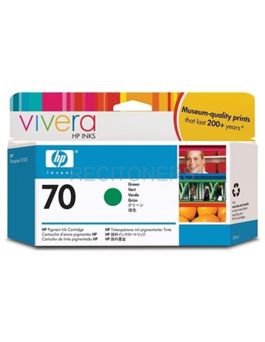 Cartucho de tinta C9457A HP - HP DESIGNJET Z3100/Z3200 Nº70 CARTUCHO VERDE