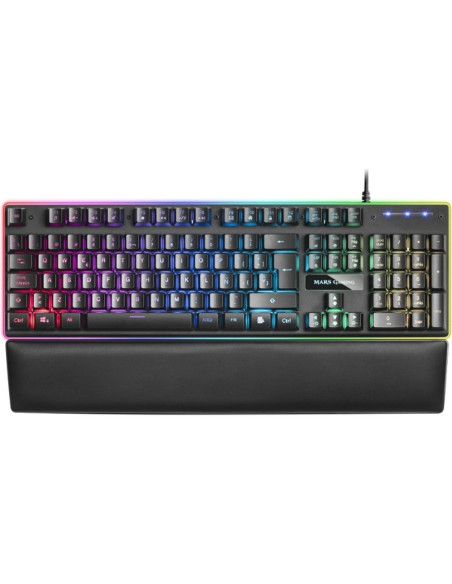Periferico MARS GAMING MK320ES - Mars Gaming MK320ES Full RGB H-Mec Reposamuñecas