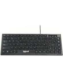 Periferico IGGUAL IGG317082 - iggual Teclado USB compacto TKL Slim TKL-USB negro