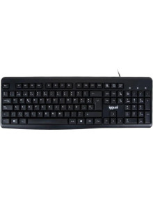 Periferico IGGUAL IGG318904 - iggual Teclado estandar CK-BASIC2-105T negro