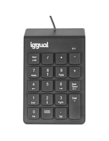 Periferico IGGUAL IGG319956 - iggual Teclado numerico USB CK-NUM-19T negro