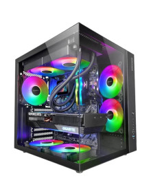 Caja MARS GAMING MCVONE - MARS GAMING Caja MCV-ONE Atx Doble Camara Black