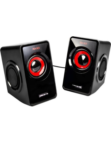 Altavoz MARS GAMING MS1 - Mars Gaming Altavoces 2.0 MS1 negro/rojo