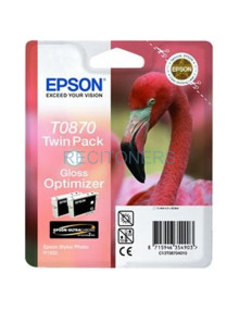 Cartucho de tinta C13T08704010 EPSON - Epson Cartucho T0870 optimizador de brillo