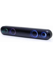 Altavoz GEMBIRD SPKBT-BAR400L - GEMBIRD Barra sonido Bluetooth luz led negra