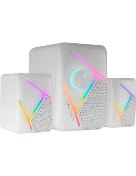 Altavoz MARS GAMING MSH21W - Mars Gaming Altavoces MS-H21 2.1 35W RGB Blanco