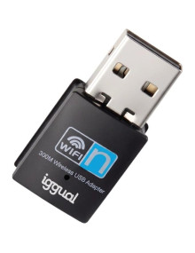 Accesorio IGGUAL IGG320488 - iggual Adaptador USB Wifi 300 Mbps mono 2.4GHz