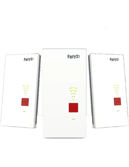 Red FRITZ! 20003139 - FRITZ!Repeater 2700 3-Pack WiFi7 1x2.5G Mesh