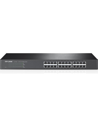 Red TP-LINK TL-SF1024 - TP-LINK TL-SF1024 Switch 24x10/100Mbps Metal