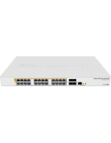 Red MIKROTIK CRS328-24P-4S+RM - MikroTik CRS328-24P-4S+RM Switch 24xGB 4xSFP+ L5