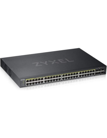 Red ZYXEL GS192048HPV2-EU0101F - ZyXEL GS1920-48HPv2 Switch 44xGbE PoE 2xSFP 4xComb