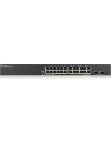 Red ZYXEL GS190024HPV2-EU0101F - ZyXEL GS1900-24HPv2 Switch L2 24xGbE PoE Rackmount