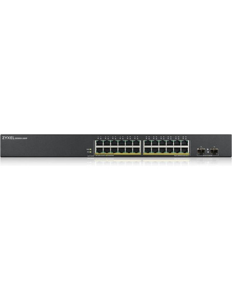 Red ZYXEL GS190024HPV2-EU0101F - ZyXEL GS1900-24HPv2 Switch L2 24xGbE PoE Rackmount