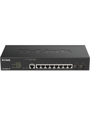 Red D-LINK DGS-2000-10P - D-Link DGS-2000-10P Switch L2 8xGB PoE 2xSFP