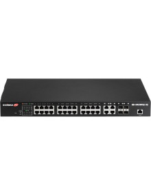 Red EDIMAX GS-5424PLC V2 - Edimax PRO GS-5424PLC V2 Switch 24xGB PoE+ 4xSFP