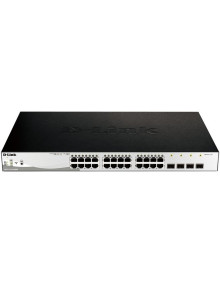Red D-LINK DGS-1210-28MP/E - D-Link DGS-1210-28MP/E Switch 24xGb PoE+ 4xSFP Com