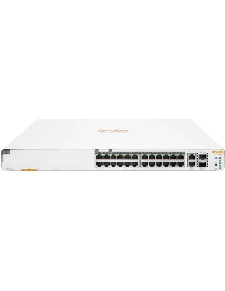 Red HPE ARUBA JL807A - HPE NW IOn 1960 Switch 24xGbE PoE 2xGT 2SFP+ 370W