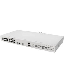 Red MIKROTIK CRS418-8P-8G-2S+RM - MikroTik CRS418-8P-8G-2S+RM Switch 17xGbE 2xSFP+