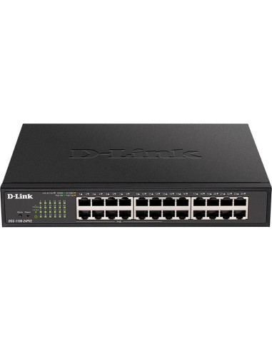 Red D-LINK DGS-1100-24PV2/E - D-Link DGS-1100-24PV2/E Switch 12xGb PoE 12xGb