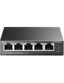 Red TP-LINK TL-SG1005LP - TP-Link TL-SG1005LP Switch 5xGb (4xPoE+)