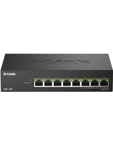 Red D-LINK DMS-108P/E - D-Link DMS-108P/E Switch 8x2.5mG PoE 230W