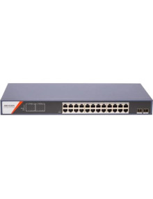 Red HIKVISION 301803709 - Hikvision DS-3E1526P-SI-24P2F Switch 24xG PoE 2xSF