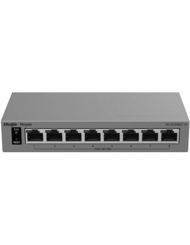 Red RUIJIE NETWORKS RG-ES208GC-V2 - Reyee RG-ES208GC-V2 Switch Cloud 8P 1G