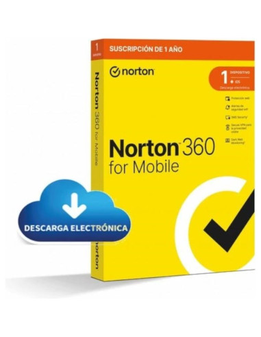 Software NORTON 21433213 - NORTON 360 MOBILE ES 1L/1A ESD