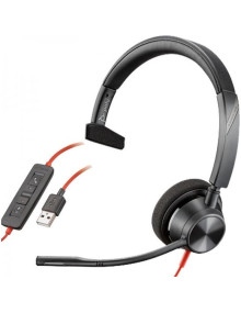 Altavoz HP 37431 - HP POLY AURICULARES BLACKWIRE C3310 DIADEMA MONOAURAL C/ MICROFONO CONTROL DE VOLUMEN CABLE USB NEGRO