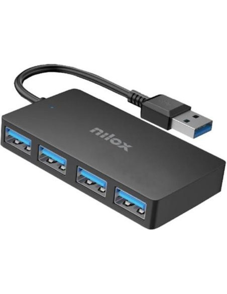 Periferico NILOX 61079 - NILOX DOCK STATION 4 PUERTOS USB 3.0