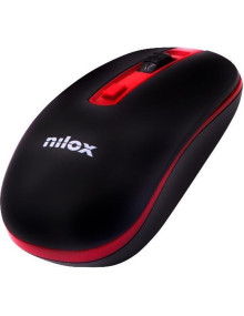 Periferico NILOX 46699 - NILOX RATON INALAMBRICO 1600PPP NEGRO/ROJO