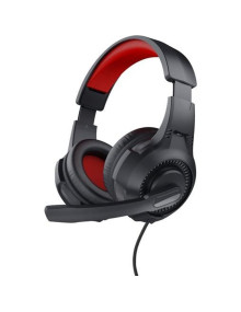 Altavoz TRUST 59564 - TRUST AURICULARES GAMING HEADSET C/ MICROFONO DIADEMA AJUSTABLE JACK 3.5.MM ROJO/NEGRO