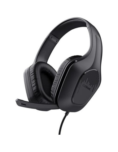 Altavoz TRUST 57115 - TRUST AURICULARES GAMING GXT 475 ZIROX HEADSET C/ MICROFONO DIADEMA AJUSTABLE JACK 3.5.MM NEGRO