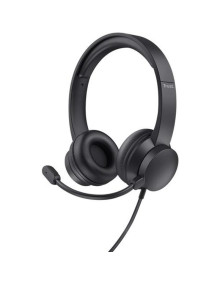 Altavoz TRUST 58081 - TRUST AURICULARES AYDA ESTEREO JACK 3.5MM CON MICROFONO AJUSTABLE NEGRO