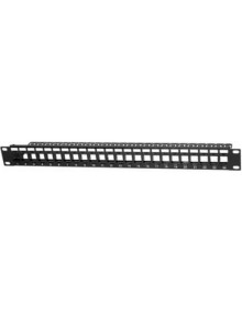 Red PEPEGREEN PAT-06024-BLANK - PATCH PANEL PEPEGREEN 24 PUERTOS Cat 6 UTP VACIO
