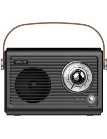 Altavoz SAVIO RS-01 - RADIO PORTATIL SAVIO RS-01 BLACK-BROWN