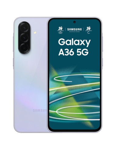 Smartphone SAMSUNG TF27652450 - Samsung Galaxy A36 5G 17 cm (6.7") SIM doble Android 15 USB Tipo C 8 GB 256 GB 5000 mAh Lavanda