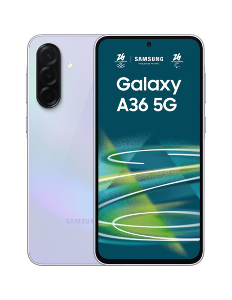 Smartphone SAMSUNG TF27652450 - Samsung Galaxy A36 5G 17 cm (6.7") SIM doble Android 15 USB Tipo C 8 GB 256 GB 5000 mAh Lavanda