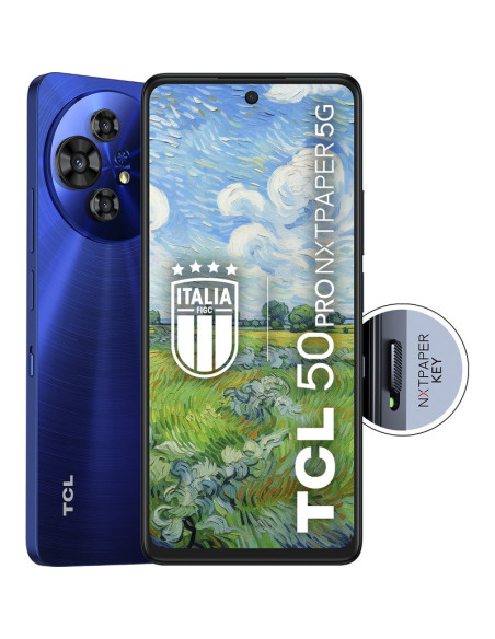 Smartphone TCL TF271342000 - TCL 50 Pro NXTPAPER 5G 17,3 cm (6.8") SIM doble Android 14 USB Tipo C 8 GB 512 GB 5010 mAh Azul